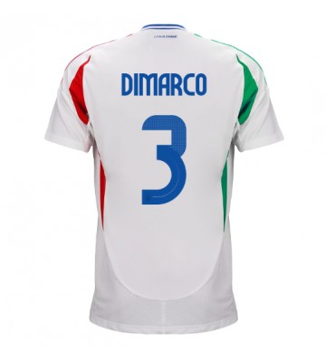 Italien Federico Dimarco #3 Udebanetrøje EM 2024 Kort ærmer